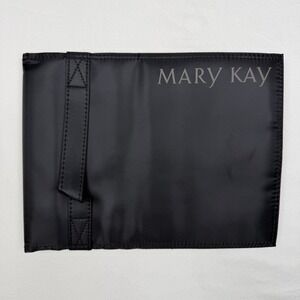Mary Kay Tri-Fold Makeup Travel Organizer Bag Sipper Pockets Clear Pouches NIB